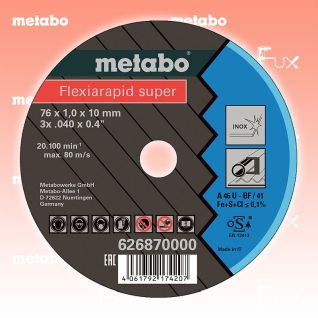 Metabo Trennscheibe Stahl  76 mm