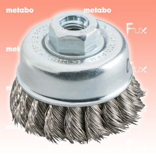 Metabo Stahldraht-Topfbürsten, Stahl gezopft