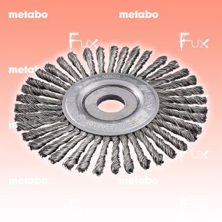 Metabo Stahldraht-Rundbürsten, Stahl gezopft