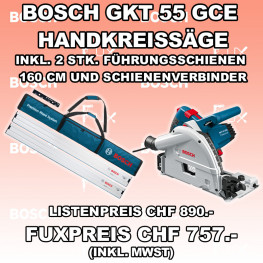 GKT 55 GCE Tauchkreissägen Set