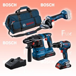 Bosch Professional 3 tlg. Combo Kit 18V GSR, GBH, GWS