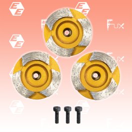 Diamant-Schleifteller Ø 44 mm, 3er-Set Beton